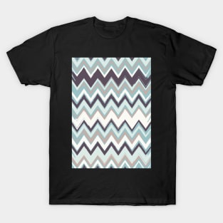 Chevrons Blue & White T-Shirt